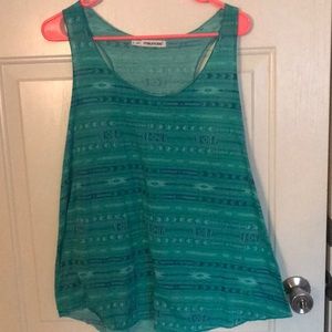 Maurices Aztec print Racerback tank